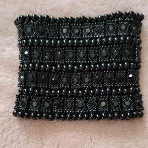 Elegant Black Beaded Bracelet